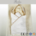 Cute Emboridery Bear on Baby Terry Hooded Bath Towel as Baby Blanket Blankie